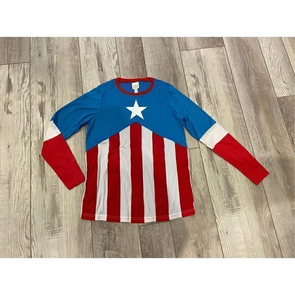 Marvel, captain, America, Halloween costume shirt child size M/L - Picture 2 of 8